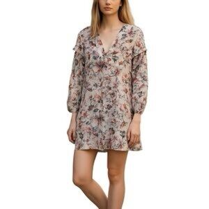 Indi & Cold floral patterned mini dress size L